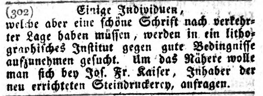 Gr�ndung der lith. Anstalt